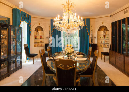 Innenraum der Elvis Presleys Graceland Mansion, Memphis, Tennessee, USA Stockfoto