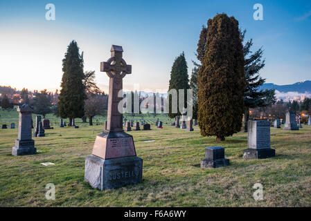 Mountain View Cemetery, Vancouver, British Columbia, Kanada Stockfoto