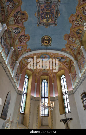 Ljubljana St. George Chapel Interieur in Burg. Slowenien. Stockfoto