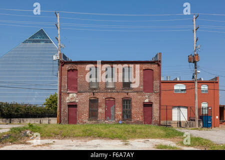 Gebäude in der Innenstadt von Memphis Tennessee, USA Stockfoto