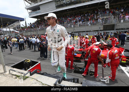 Interlagos, Brasilien. 15. November 2015. Motorsport: FIA Formula One World Championship 2015, Grand Prix von Brasilien, #6 Nico Rosberg (GER, Mercedes AMG Petronas Formula One Team), Credit: Dpa picture-Alliance/Alamy Live News Stockfoto