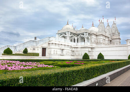 Neasden, Brent, BAPS Shri Swaminarayan Mandir (Neasden Tempel), London, UK Stockfoto