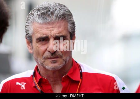 Interlagos, Brasilien. 15. November 2015. Motorsport: FIA Formula One World Championship 2015, Grand Prix von Brasilien, Maurizio Arrivabene (ITA, Scuderia Ferrari), Credit: Dpa picture-Alliance/Alamy Live News Stockfoto