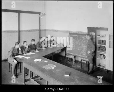 Neuseeland Soldaten erhalten pädagogische Unterricht in Mülheim, Deutschland, 1919 Stockfoto