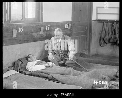 Sir Thomas MacKenzie von Soldat Patientenbett im Weltkrieg Stockfoto