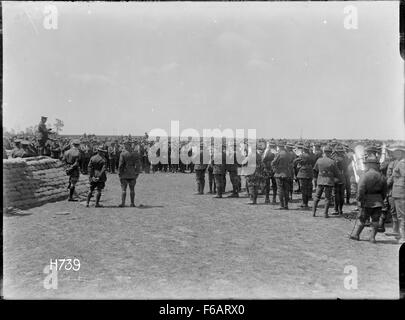 Die massed Bands spielen in der New Zealand Division Band Stockfoto