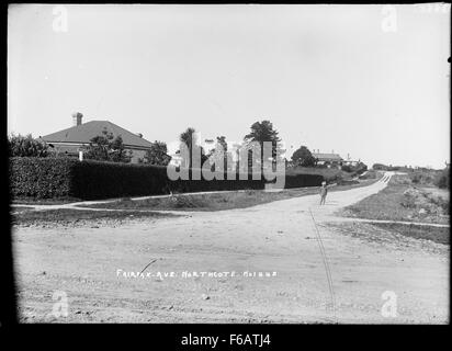 Ansicht von Fairfax Avenue, Northcote, Auckland Stockfoto