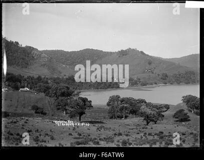 Blick auf Tryphena Bucht, Great Barrier Island Stockfoto