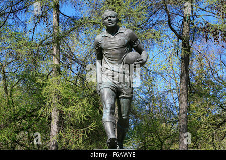 Denkmal für die sowjetischen Fußballer Eduard Streltsov (1937-1990) des FC Torpedo Moskau in Moskau, Russland Stockfoto