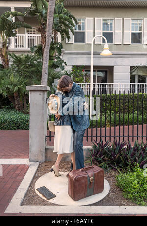 "Kontakt" Kunst von J. Seward Johnson in Key West Stockfoto