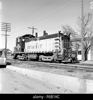 [Texas & Pazifik, Diesel elektrische Rangierlok Nr. 1024] Stockfoto