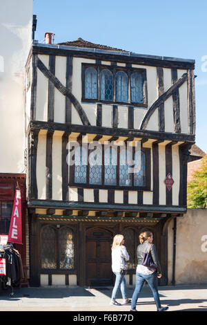 Historische Fachwerk-Gebäude, des Königs Meile, Palace Street, Canterbury, Kent, England, Vereinigtes Königreich Stockfoto