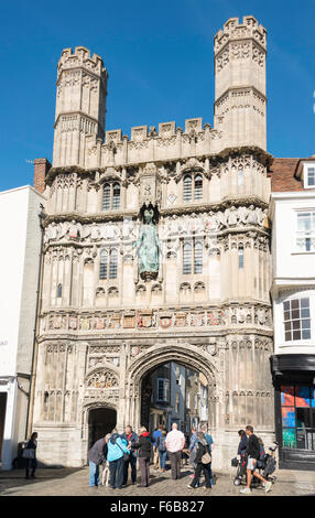 Christuskirche Gateway, Buttermarket, Canterbury, Stadt von Canterbury, Kent, England, Vereinigtes Königreich Stockfoto