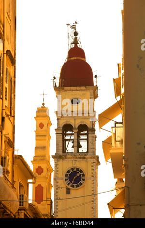 St. Spyridon Kirche, Altstadt von Korfu, Corfu, Ionische Inseln, griechische Inseln, Griechenland, Europa Stockfoto