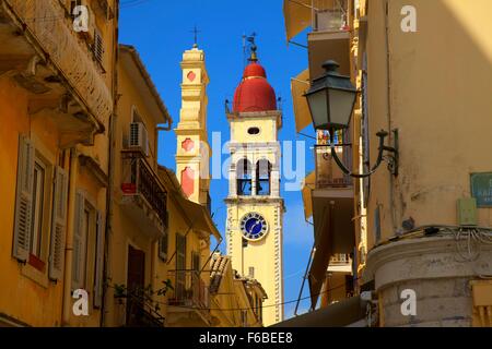St. Spyridon Kirche, Altstadt von Korfu, Corfu, Ionische Inseln, griechische Inseln, Griechenland, Europa Stockfoto