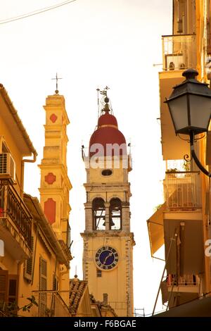 St. Spyridon Kirche, Altstadt von Korfu, Corfu, Ionische Inseln, griechische Inseln, Griechenland, Europa Stockfoto