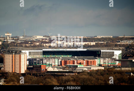 Celtic Football Club, auch bekannt als Parkhead Stadion oder Celtic Park. Stockfoto