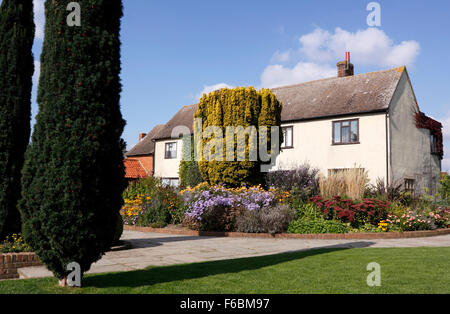 RHS HYDE HALL HERBSTLICHEN GRENZEN. Stockfoto