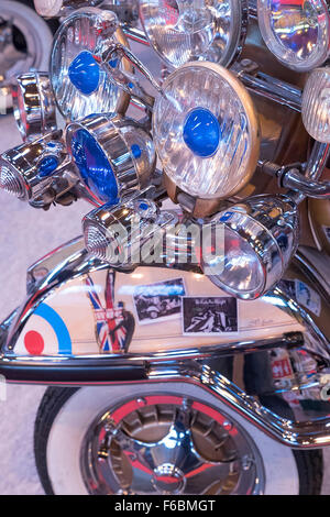 1960er Jahren dekoriert Mod Vespa-Roller Stockfoto