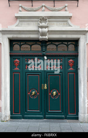 Komponisten Ludwig van Beethovens Geburtshaus, Bonn, Nordrhein-Westfalen, Deutschland Stockfoto