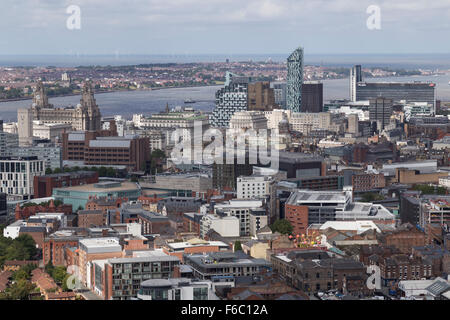 Blick über Liverpool Stockfoto