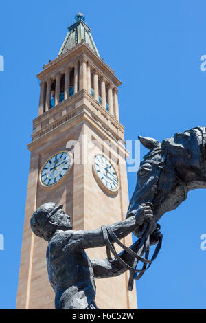 Glockenturm der Brisbane City Hall, Queensland, Australien Stockfoto