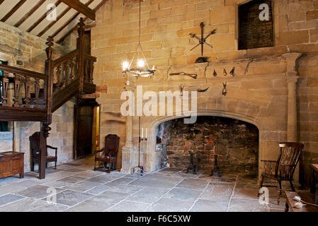 Das Innere des Riddlesden Hall, in der Nähe von Keighley, West Yorkshire, England UK Stockfoto