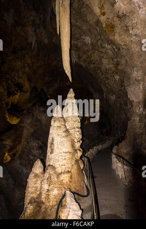 Innen Carlsbad Caverns Höhle System, USA Stockfoto