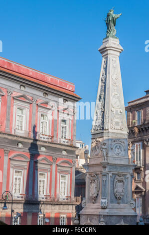 Piazza San Domenico Maggiore Stockfoto