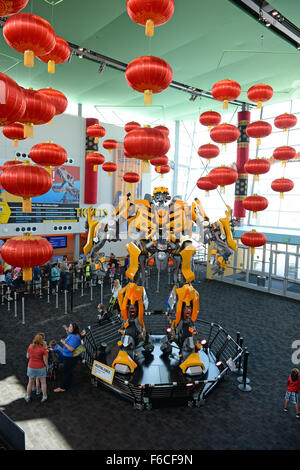 INDIANAPOLIS, IN-22 Juli: Lobby des the Children Museum of Indianapolis am 22. Juli 2014 in Indianapolis Indiana Stockfoto