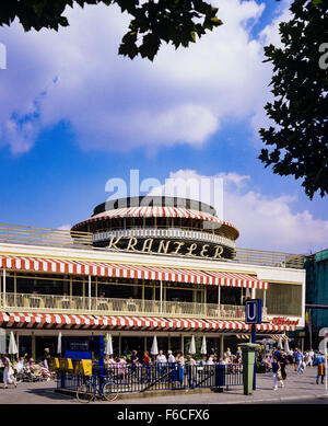 August 1986, Cafe Kranzler am Kurfürstendamm Allee, Berlin, Deutschland Stockfoto