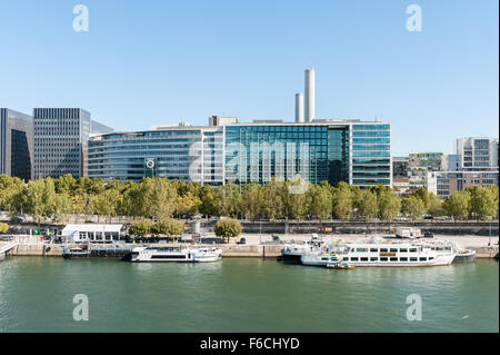 Frankreich, Paris, Blick auf die Quai De La Rapée Stockfoto