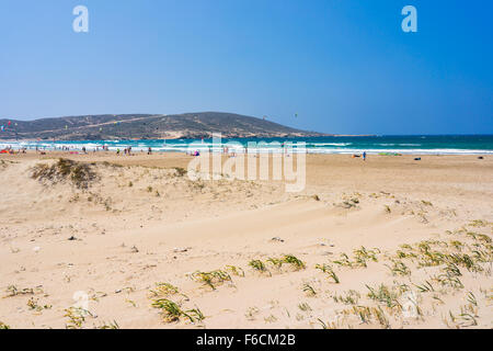 Der goldene Sandstrand von Prasonisi auf Rhodos Insel Dodekanes Griechenland Europa Stockfoto