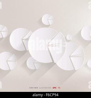 kreisförmige Darstellung Web-Symbol Stock Vektor