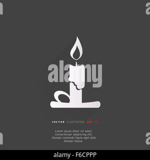 Kerze-Web-Symbol Stock Vektor