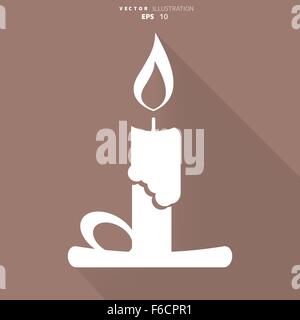 Kerze-Web-Symbol Stock Vektor