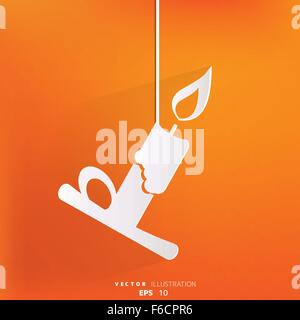 Kerze-Web-Symbol Stock Vektor