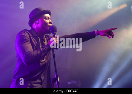 Sicherung ODG führt live in Manchester Academy, sein Album, T.I.N.A auf seiner UK-Tour zu fördern. Stockfoto