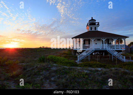 Hafen Boca Grande Licht oder Leuchtturm auf Gasparilla Island, Florida, USA Stockfoto