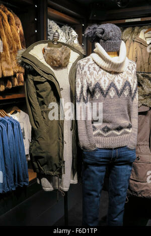 Abercrombie & Fitch-Flagship-Store Interieur, Fifth Avenue, New York Stockfoto