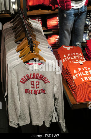 Abercrombie & Fitch-Flagship-Store Interieur, Fifth Avenue, New York Stockfoto