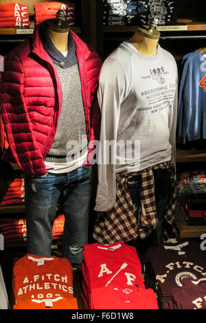 Abercrombie & Fitch-Flagship-Store Interieur, Fifth Avenue, New York Stockfoto