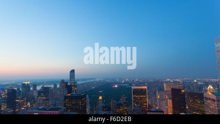 Luftaufnahme des Central Park in New York City, USA. Stockfoto