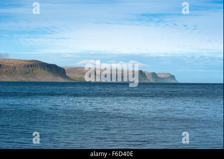 Patrekfjordur, Westfjorde, Island Stockfoto