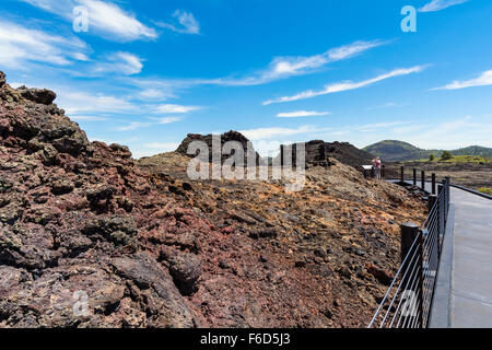 Idaho, Craters of the Moon National Monument and Preserve, Schweißspritzer Cone Trail Stockfoto