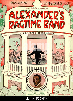 VERÖFFENTLICHT: 24. Mai 1938 - Film Originaltitel: Alexanders Ragtime Band. Im Bild: Filmplakat. Stockfoto