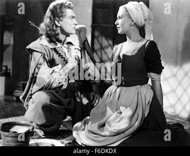 1. Januar 1940 - Josette Day und Jean Marais am Set des Films, schöne und das Biest (auch bekannt als La Belle et la Bete), 1946 (Credit Bild: C Glasshouse/Unterhaltung Bilder) Stockfoto