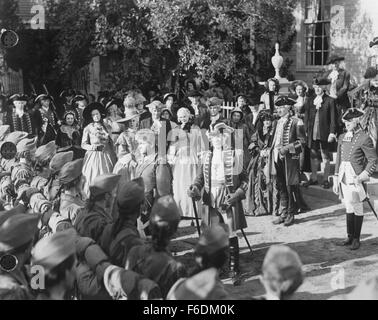 Erscheinungsdatum: 23. Februar 1940. FILMTITEL: Nordwest-Passage. STUDIO: Metro-Goldwyn-Mayer (MGM). PLOT: Basierend auf dem Kenneth Roberts Roman mit dem gleichen Namen, erzählt dieser Film die Geschichte zweier Freunde, die Rogers' Rangers beitreten wie die legendäre Elitetruppe den Feind während des Franzosen- und Indianerkrieges greift. Der Film konzentriert sich auf ihre berühmten Überfall auf Fort St. Franziskus und ihre Marken vor und nach der Schlacht. IM BILD:. Stockfoto