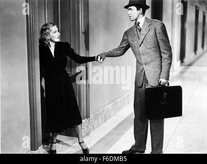 VERÖFFENTLICHT: 17. Oktober 1939 - Film Originaltitel: Mr. Smith geht nach Washington. IM BILD: JEAN ARTHUR, JAMES STEWART. Stockfoto