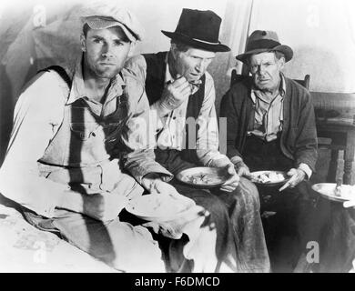 VERÖFFENTLICHT: 24. Januar 1940 - Film Originaltitel: Früchte des Zorns. IM BILD: HENRY FONDA, JOHN CARRADINE, RUSSELL SIMPSON. Stockfoto